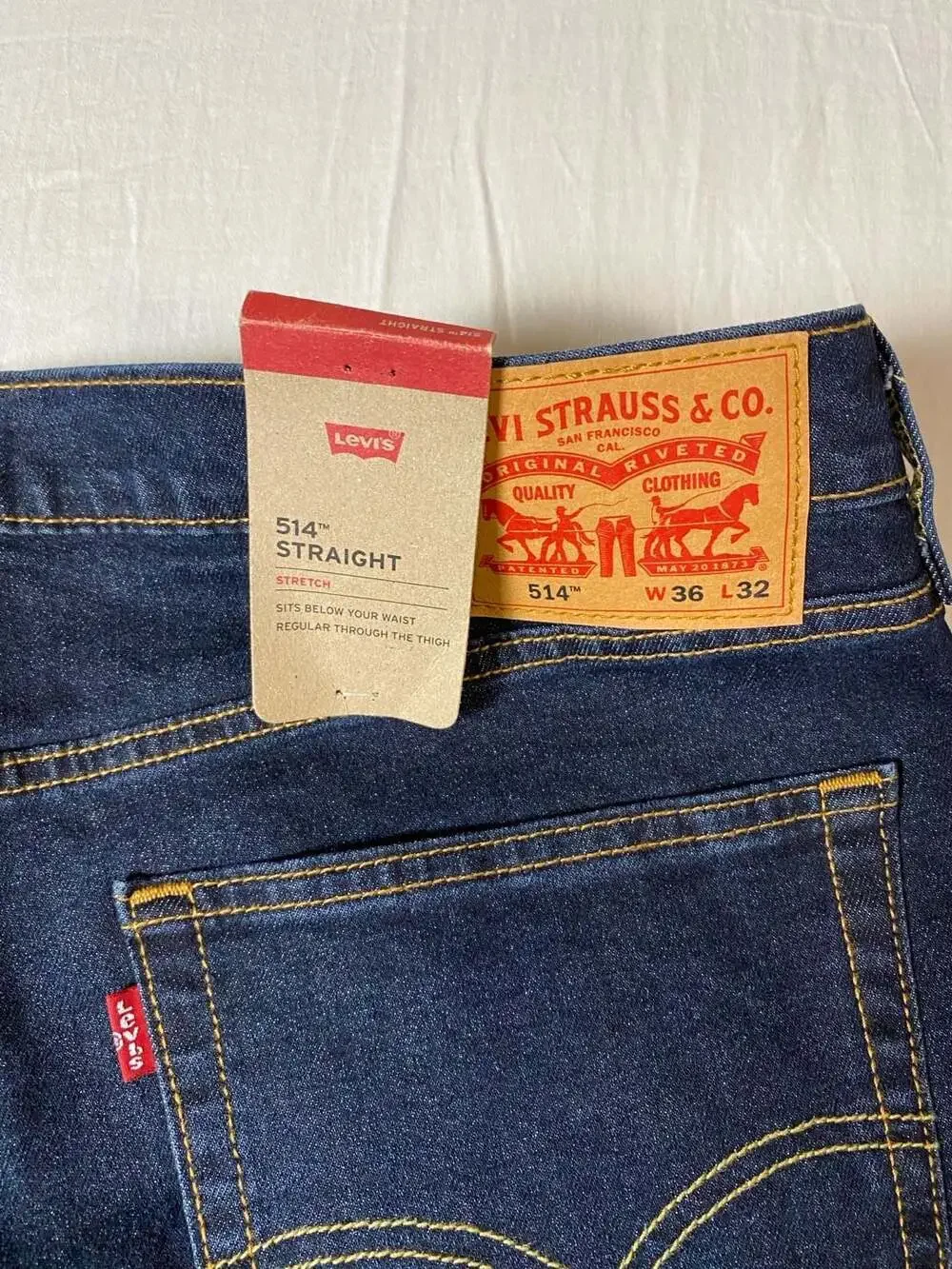 Levi's 514 Straight Stretch Men's Jeans Size 36x32